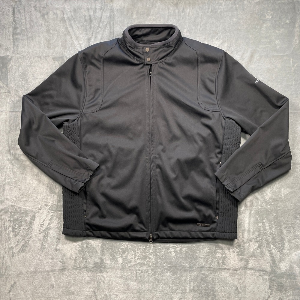 OGIO Mens Interfor‎ Performance Jacket Black Full Zip Softshell Embroidered XL